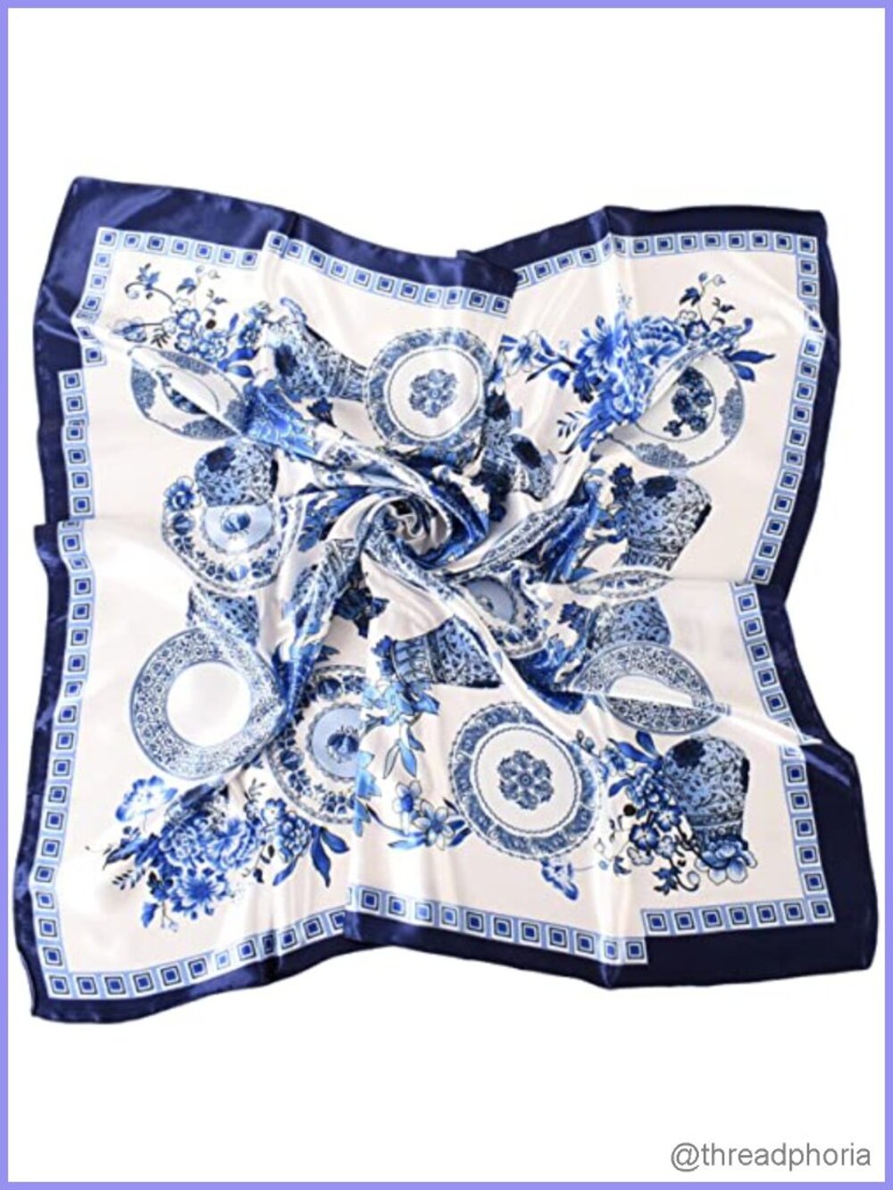 Women's 35x35 Silk Like Satin Hair Scarf Head Wrap Neck Bandana for Gifts